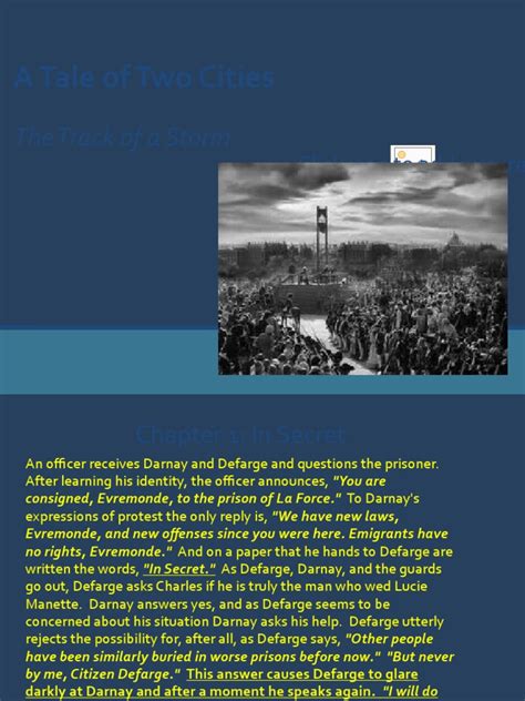 a tale of two cities book 1, chapter 3 summary sparknotes|A Tale of Two Cities Book the First: Recalled to Life Chapters 1–4 Sum.